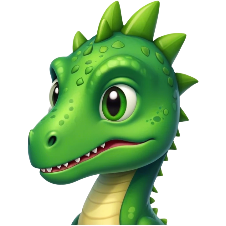 Sweet Dinosaur in Green emoji