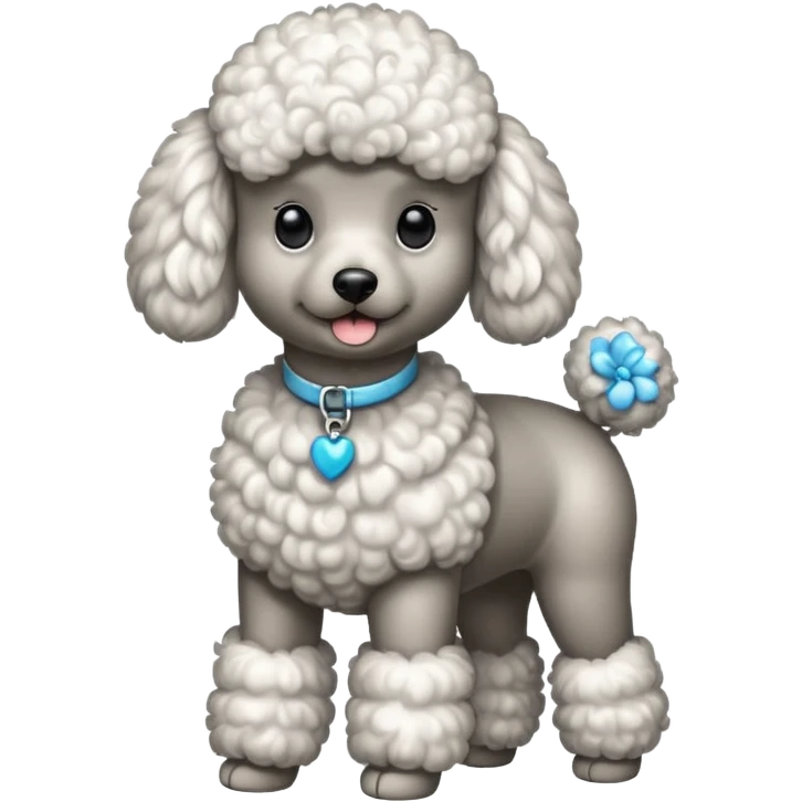full body of poodle emoji