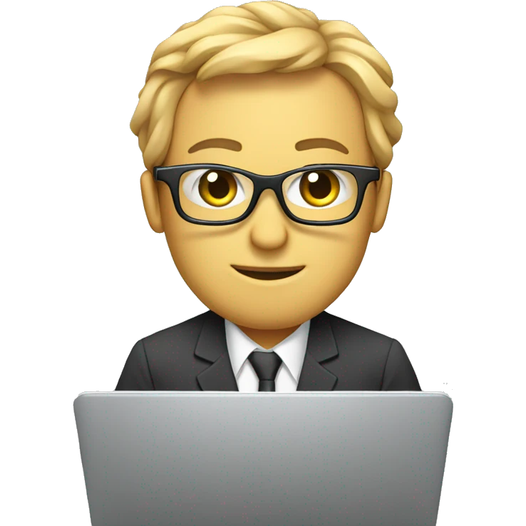 data science with laptop and glasses emoji