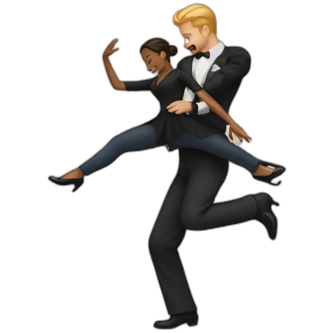 swing dancing emoji