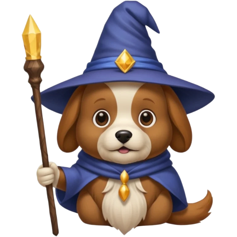 Dog wizard emoji