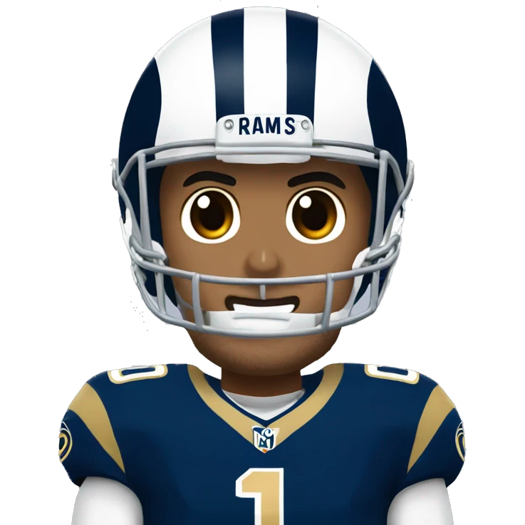 Jimmy Garoppolo with rams uniform  emoji
