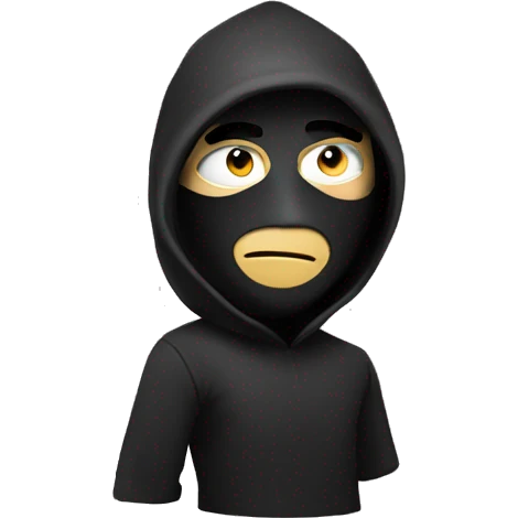 Thief with mask emoji