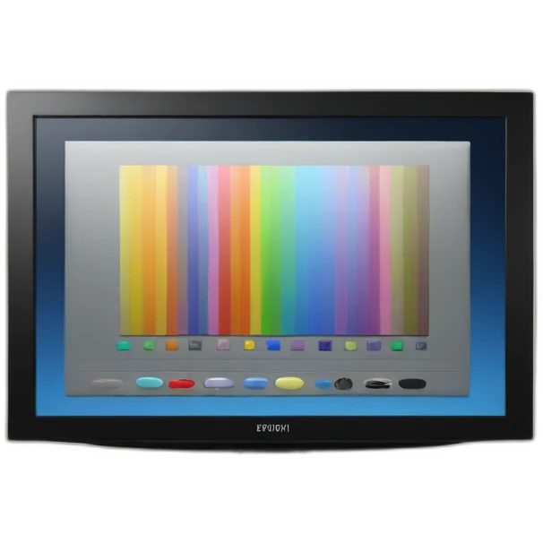 color scheme bars on TV emoji