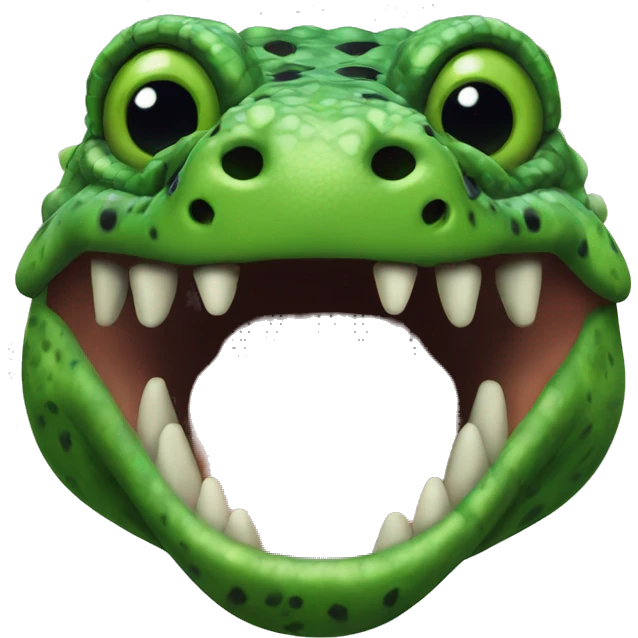 Green Gila Monster Head emoji