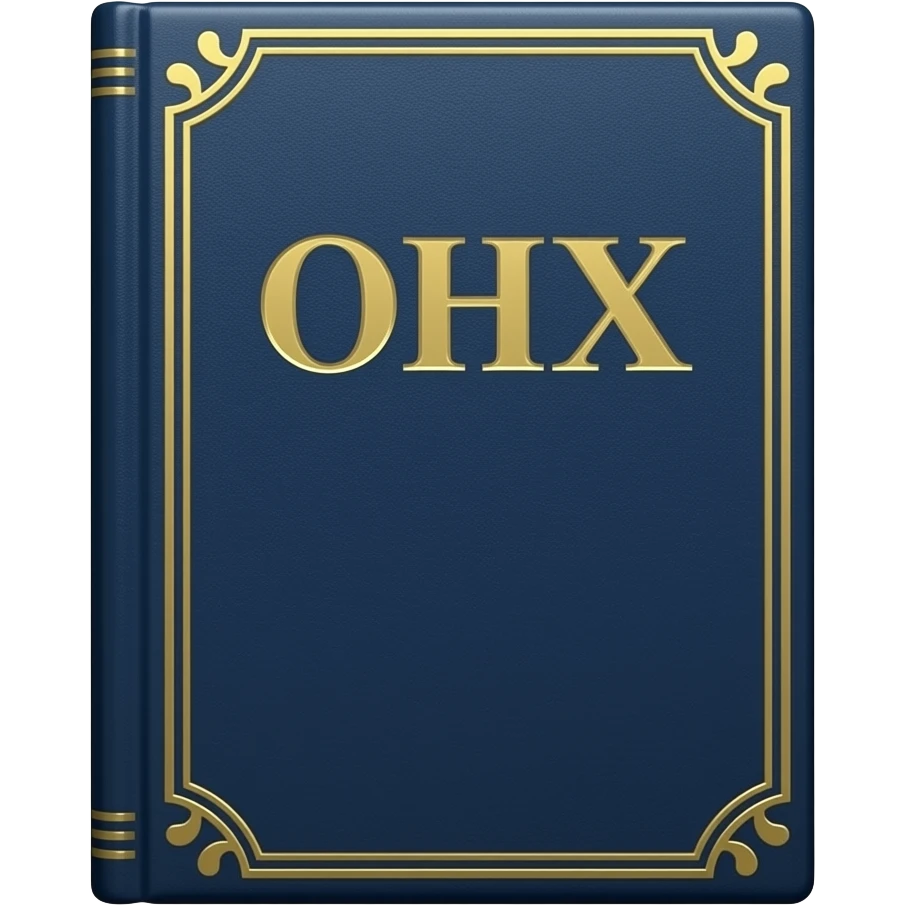 fancy navy blue book emoji