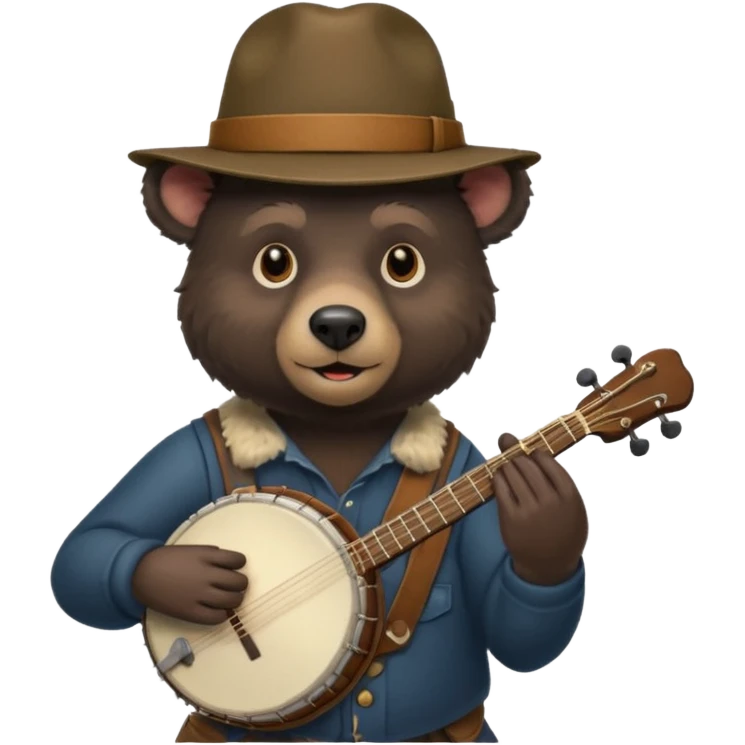 black bear musician emoji