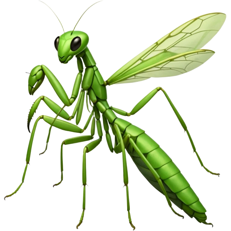 mantide religiosa visione semi laterale semi  frontale emoji