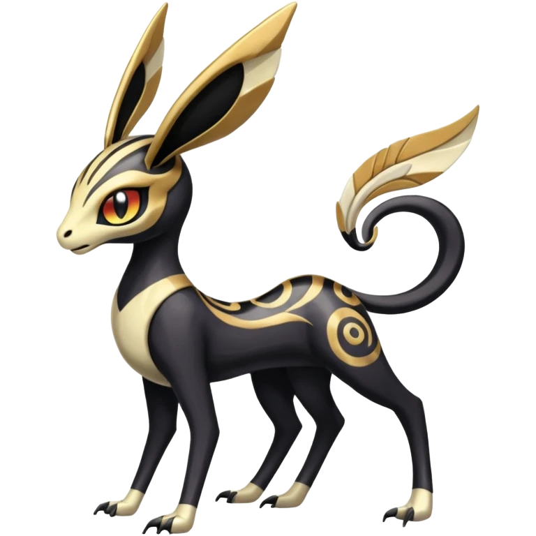  Egyptian Smooth Soft Glossy Tribal Exotic Colorful Tropical Meloetta-Venom-Heliolisk-Helioptile-Monster-Animal-Pokémon-Fakémon-fusion, full body, tribal markings  emoji