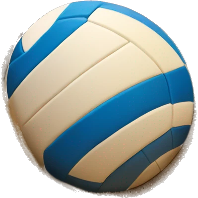 volleyball ball in sand emoji