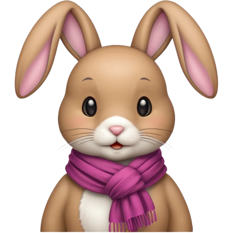 bunny with scarf emoji