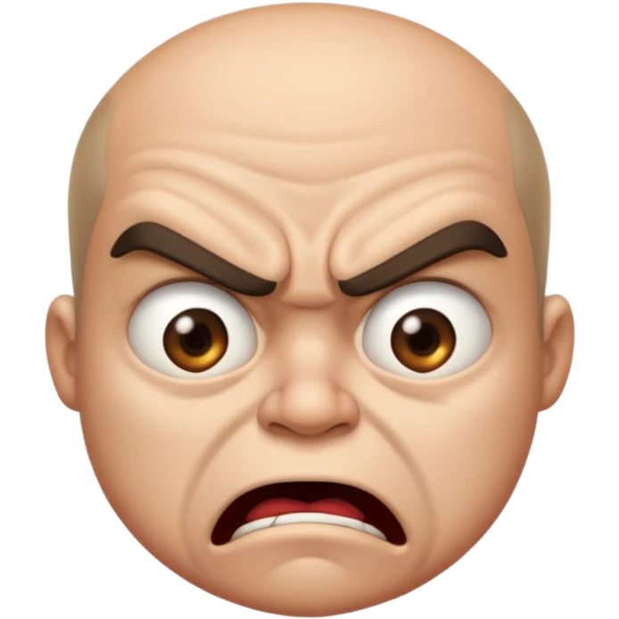 Angry , smelly emoji