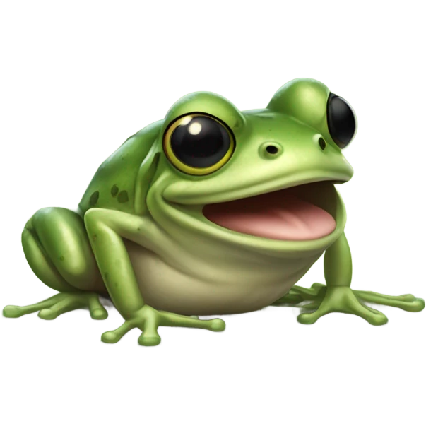 frog eating  emoji