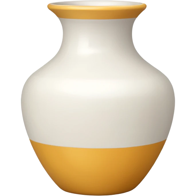 vaso branco sem flores emoji