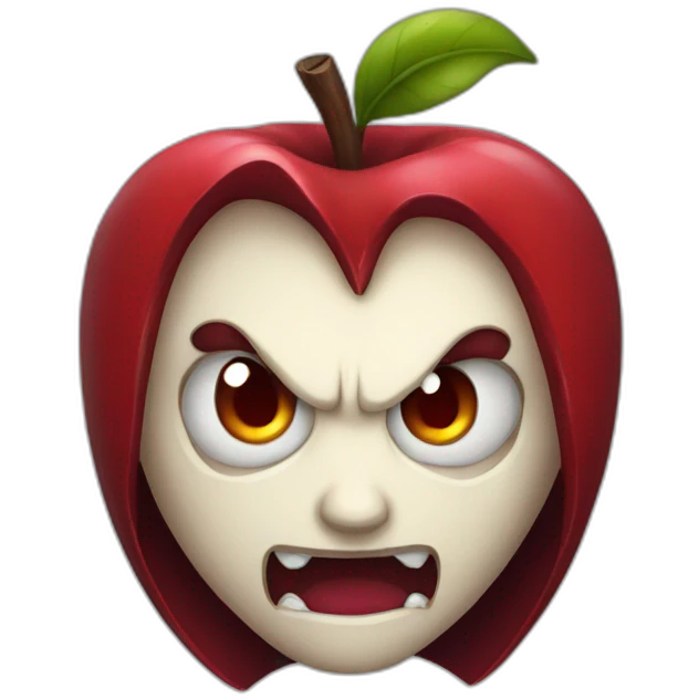 vampire apple style emoji