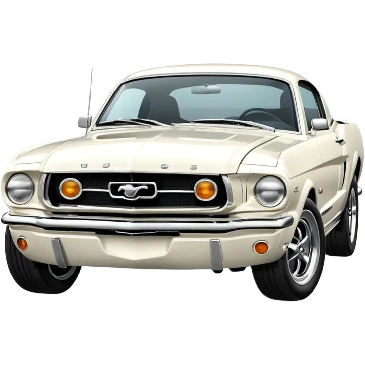 white mustang emoji