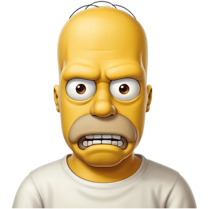 Homer simpson angry emoji