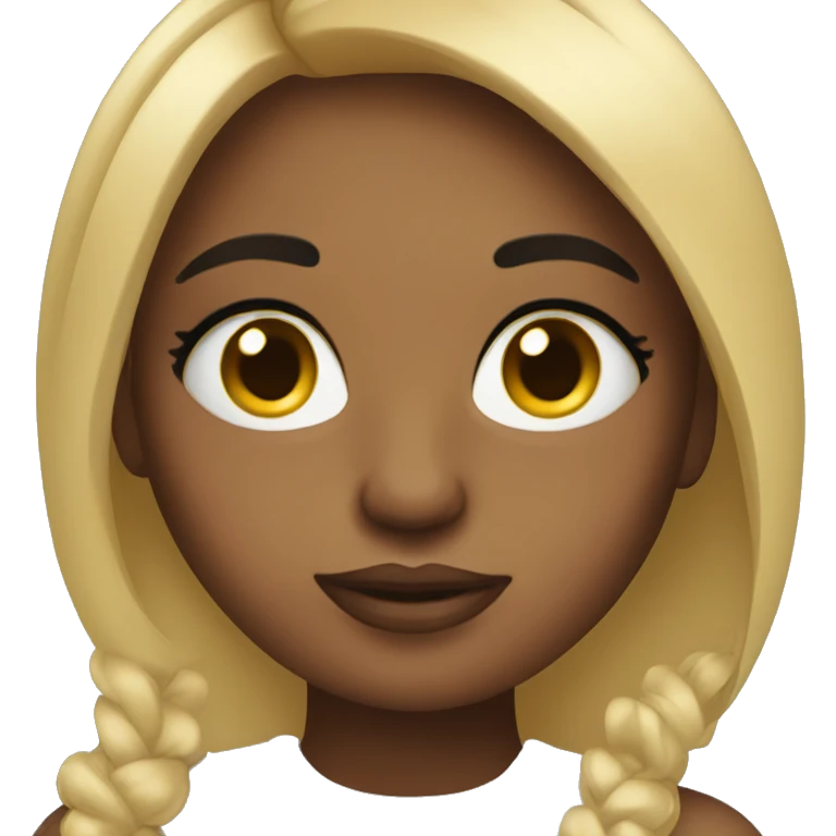 Girl with lashes emoji