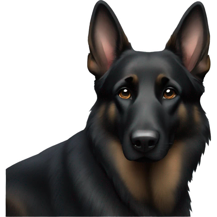Black German Shepherd emoji