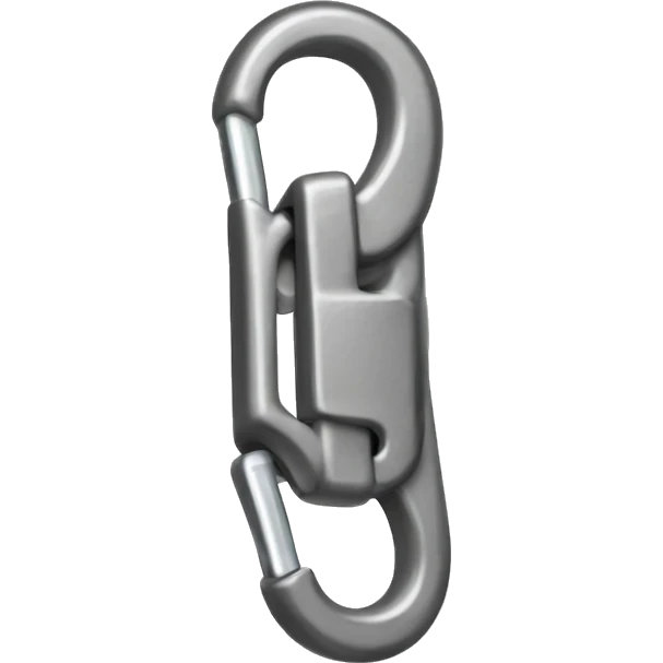 Rockclimbing carabiner emoji
