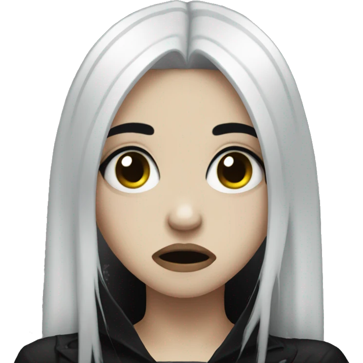 Goth girl crying  emoji