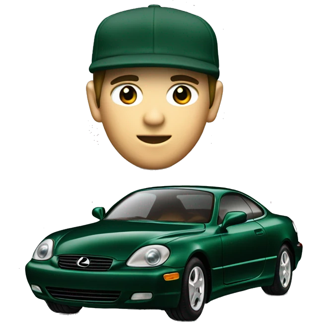 1992 dark green lexus sc400 emoji