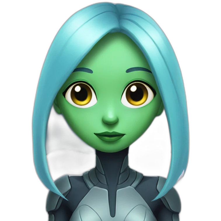 alien pretty girl emoji