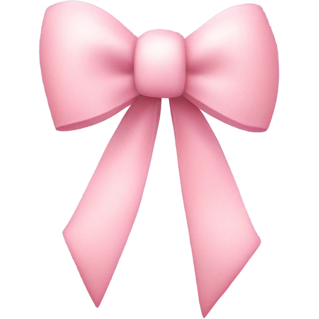 Pastel pink bow and stars emoji