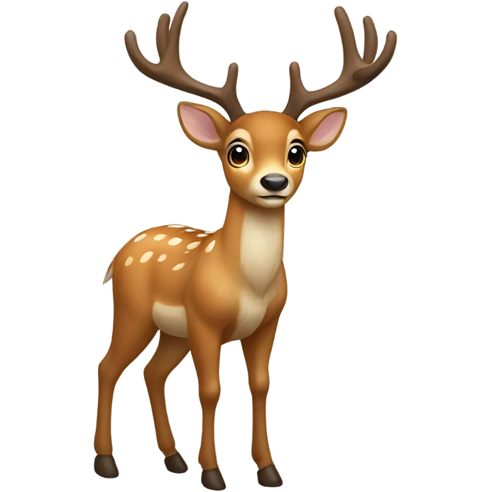 Deer with bow emoji