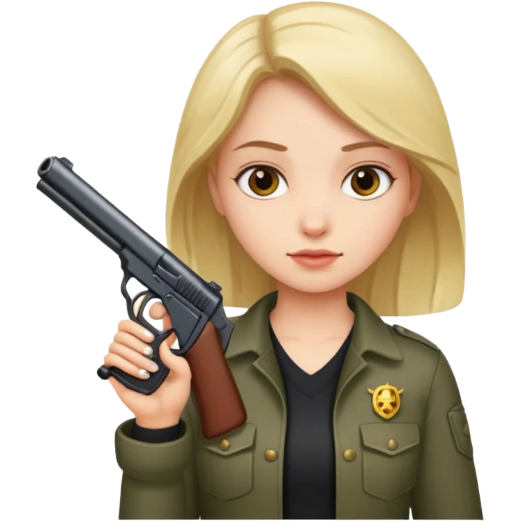 girl with a gun  emoji