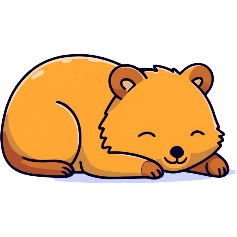 Quokka sleeping emoji