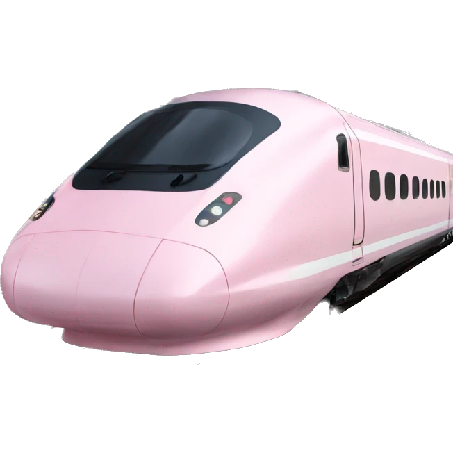 Light pink bullet train  emoji