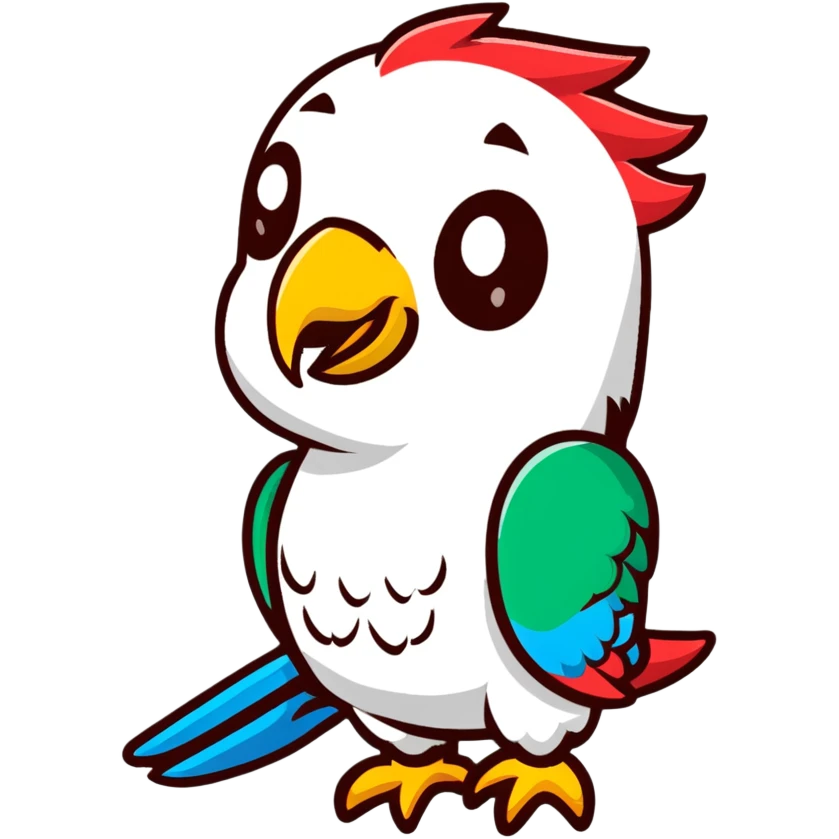 cute parrot emoji