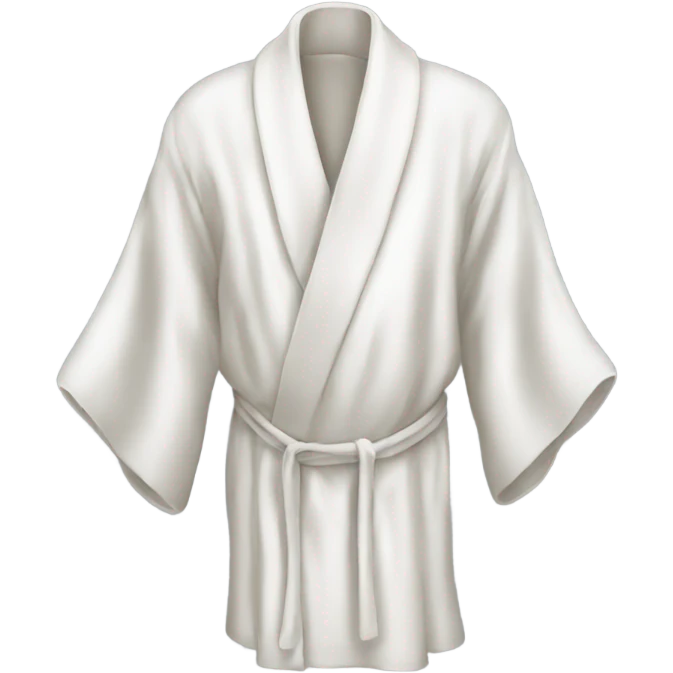 White silk robe emoji