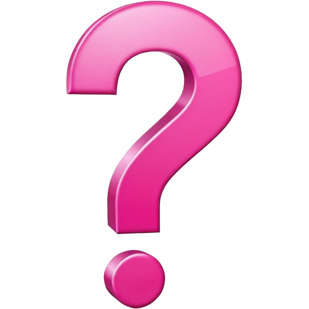 Pink question icon emoji