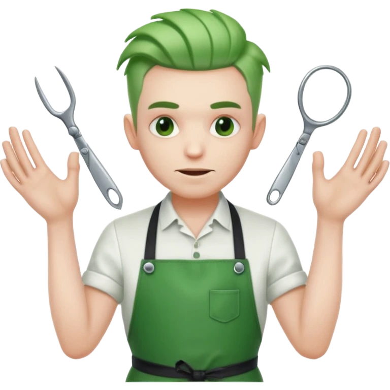 green mutant hairdresser emoji