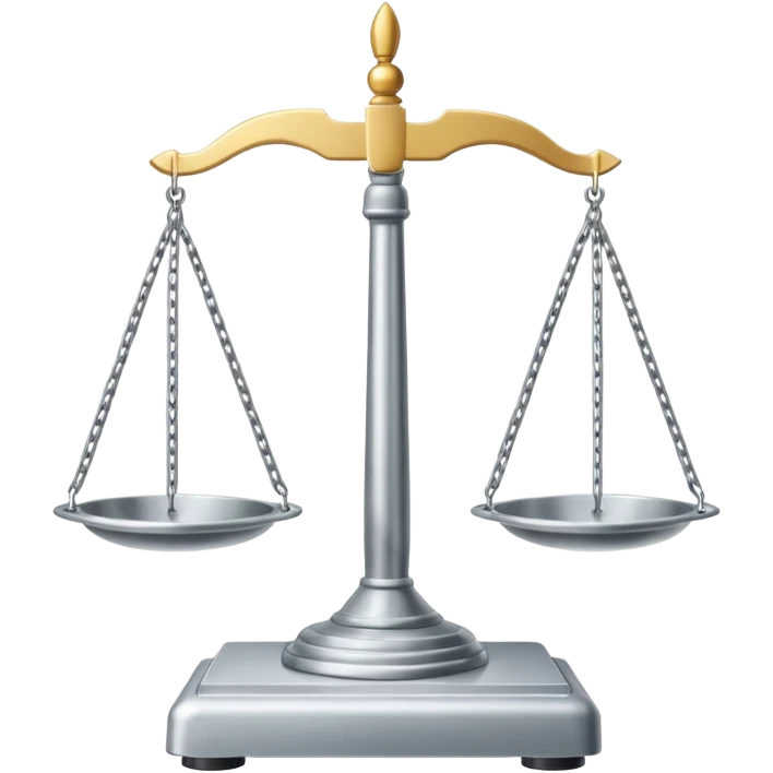 balance scale in court emoji