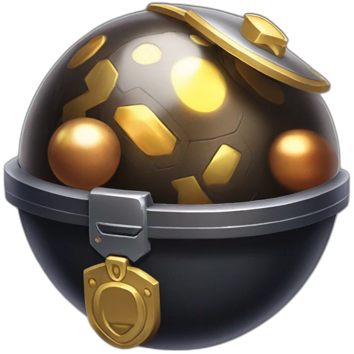 Pokemon Game LootCase Color Obsidian Rich Treasure Legendary Epic Pokeballs and Pokemons Inside this have Shiny Glow emoji