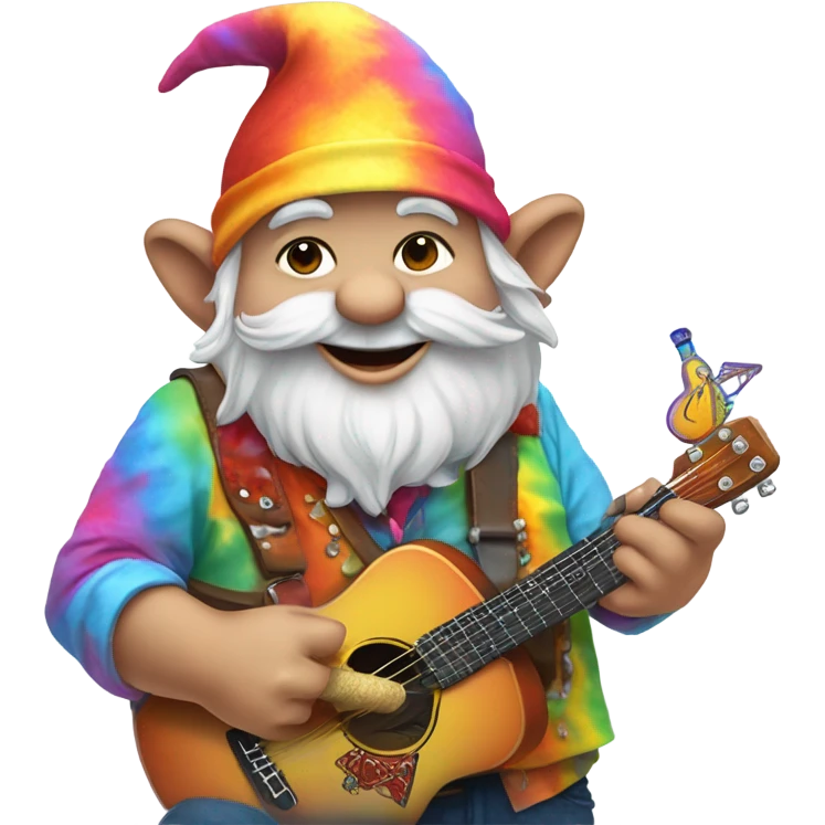 Grateful Dead gnome that likes to party emoji