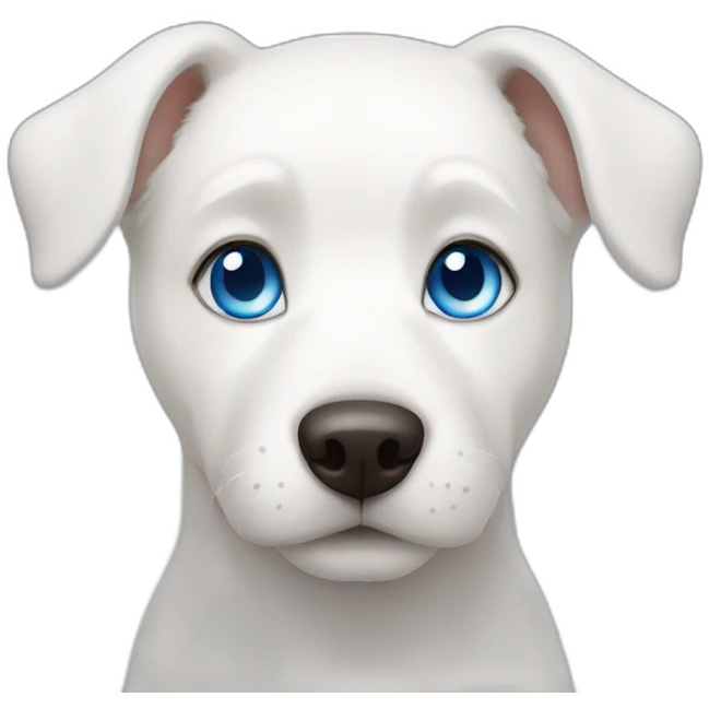 white dog blue eyes emoji