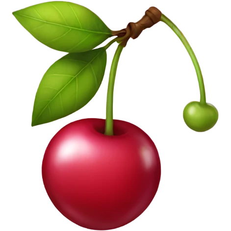cherry with bow emoji