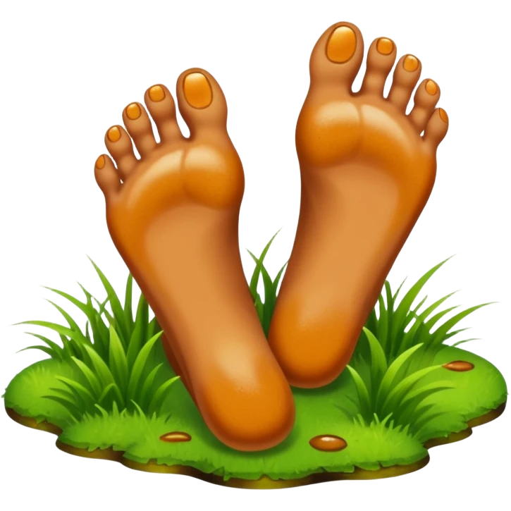 An image of a Tar heel foot emoji