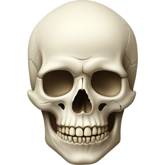 Realistic skull  emoji