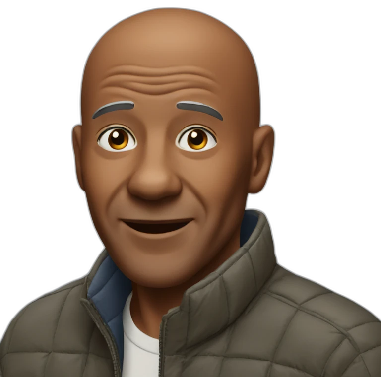 uncle ben african man with baldness rice brand emoji