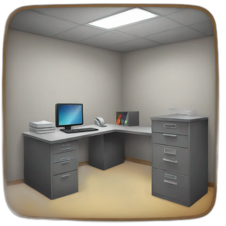 office room in a bunker emoji