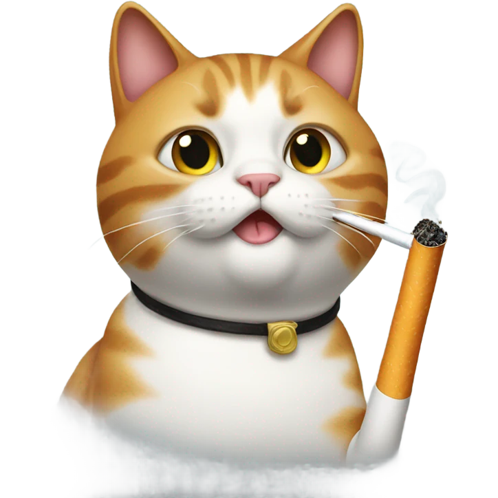 cat with cigarette  emoji