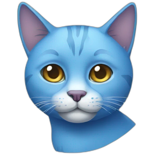 blue cat emoji