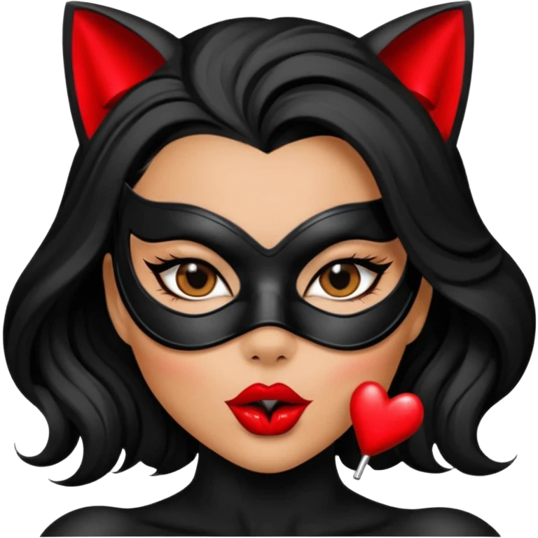 Cat woman sexy manda beso  emoji