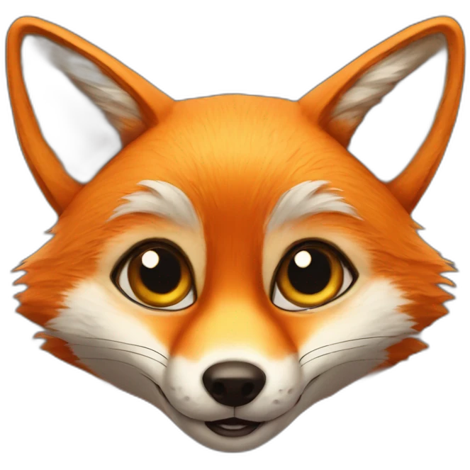 fox with huge eyes emoji