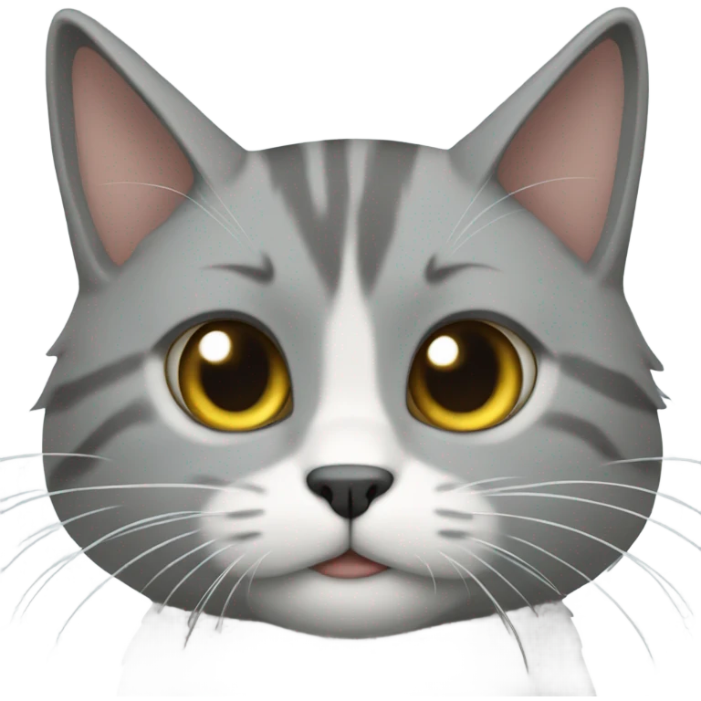 Gato gris emoji